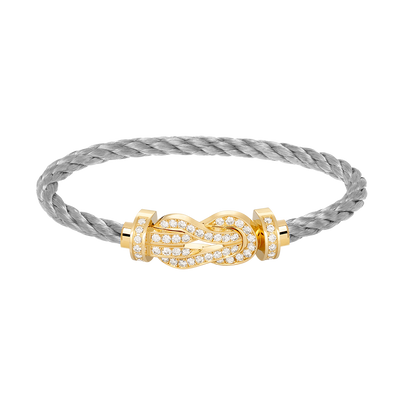 [baslovejewels]CHANCE LARGE 8 FIGURE BUCKLE FULLDIAMOND BRACELET GOLD