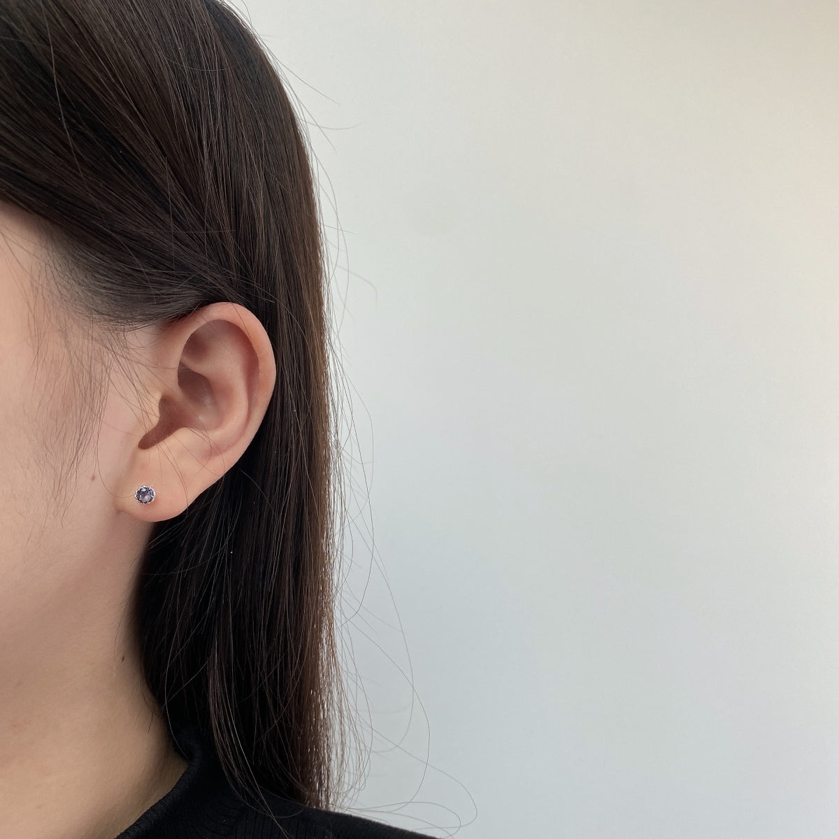 [baslovejewels]Sparkling Colorful Round Shape Earrings