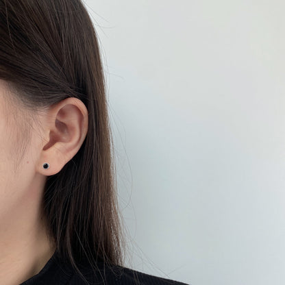 [baslovejewels]Sparkling Colorful Round Shape Earrings