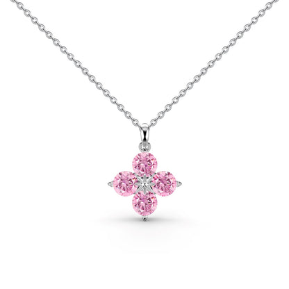 [baslovejewels]Four-Leaf Clover And Eight-Pointed Star Necklace