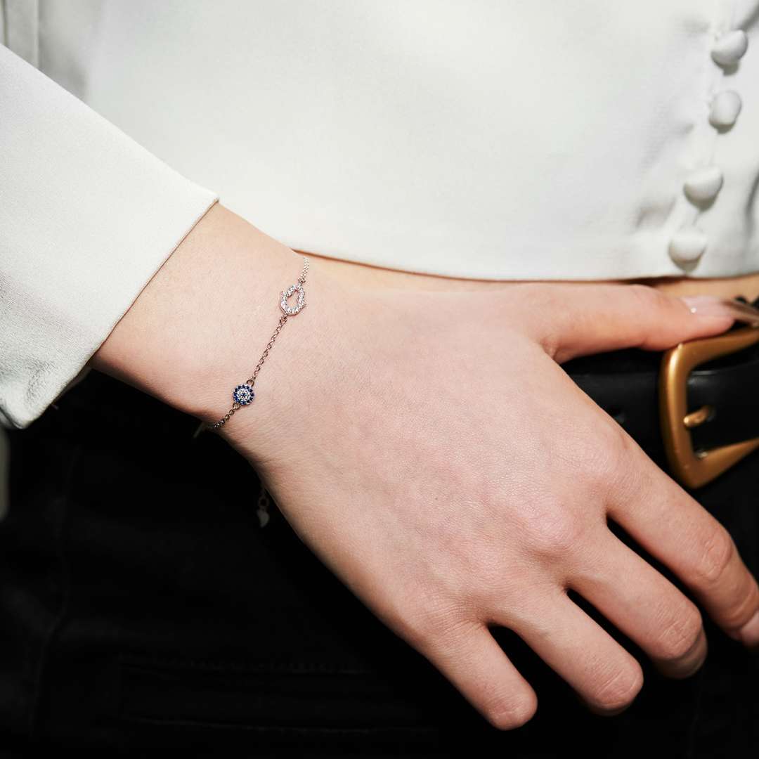 [baslovejewels]Gost Shape & Round Shape Necklace