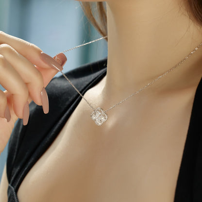 [baslovejewels]Spliced Lucky Four-Leaf Clover Versatile Necklace