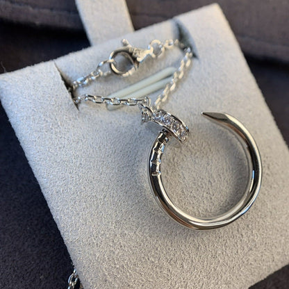 [baslovejewels]JUSTE NECKLACE SILVER DIAMONDS