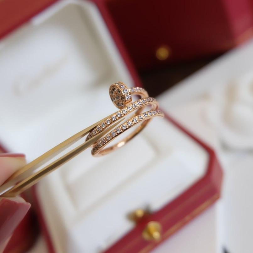 [baslovejewels]JUSTE RING 1.8MM PINK GOLD DOUBLE ROW DIAMONDS