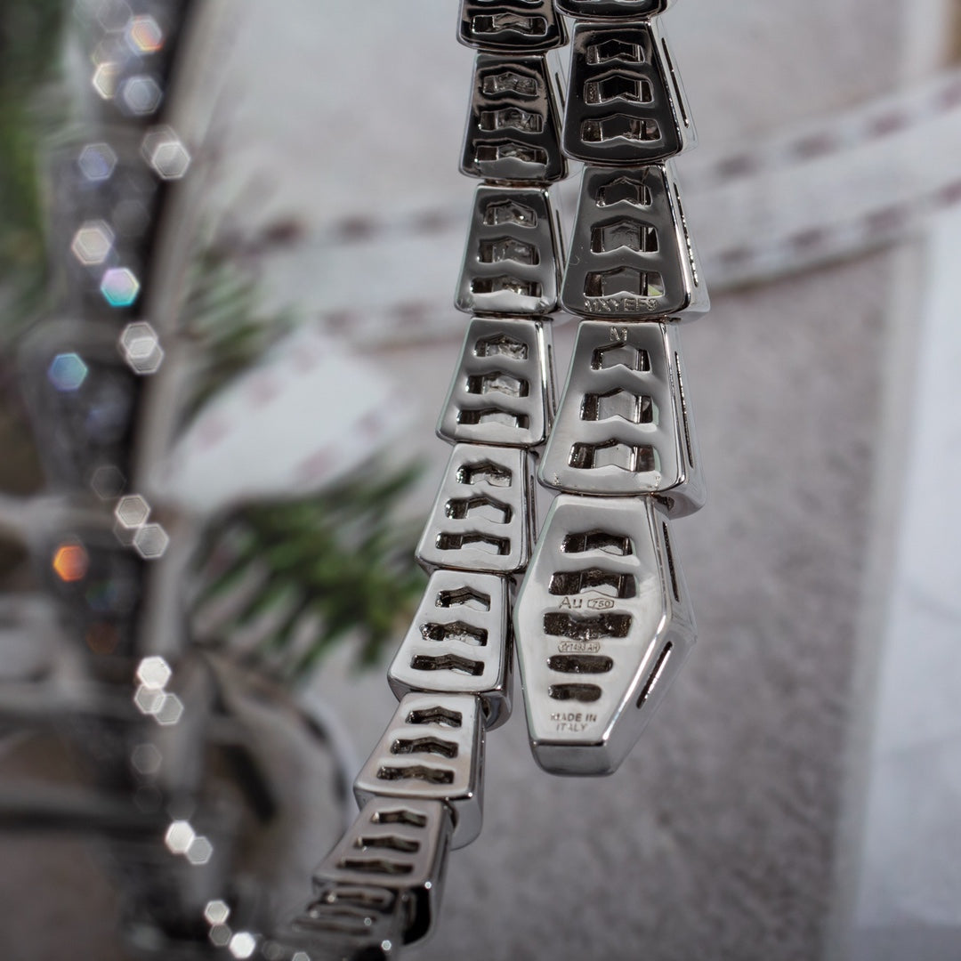 [baslovejewels]SERPENTI BRACELET 6MM SILVER DIAMOND