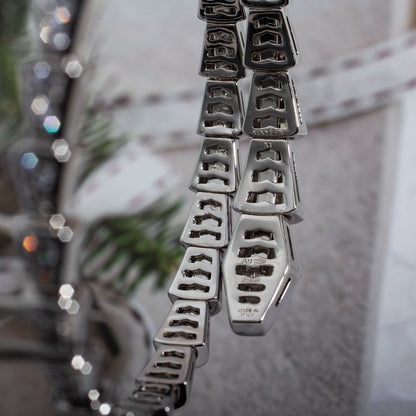 [baslovejewels]SERPENTI BRACELET 6MM SILVER DIAMOND