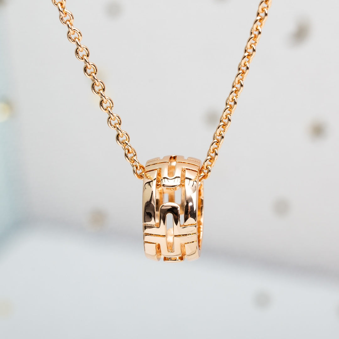 [baslovejewels]PARENTESI NECKLACE PINK GOLD
