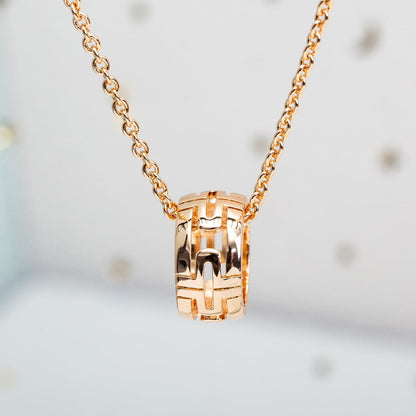 [baslovejewels]PARENTESI NECKLACE PINK GOLD