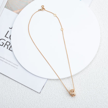 [baslovejewels]PARENTESI NECKLACE PINK GOLD DIAMOND