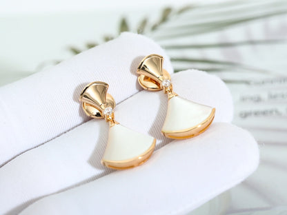 [baslovejewels]DREAM MOP PINK GOLD EARRINGS