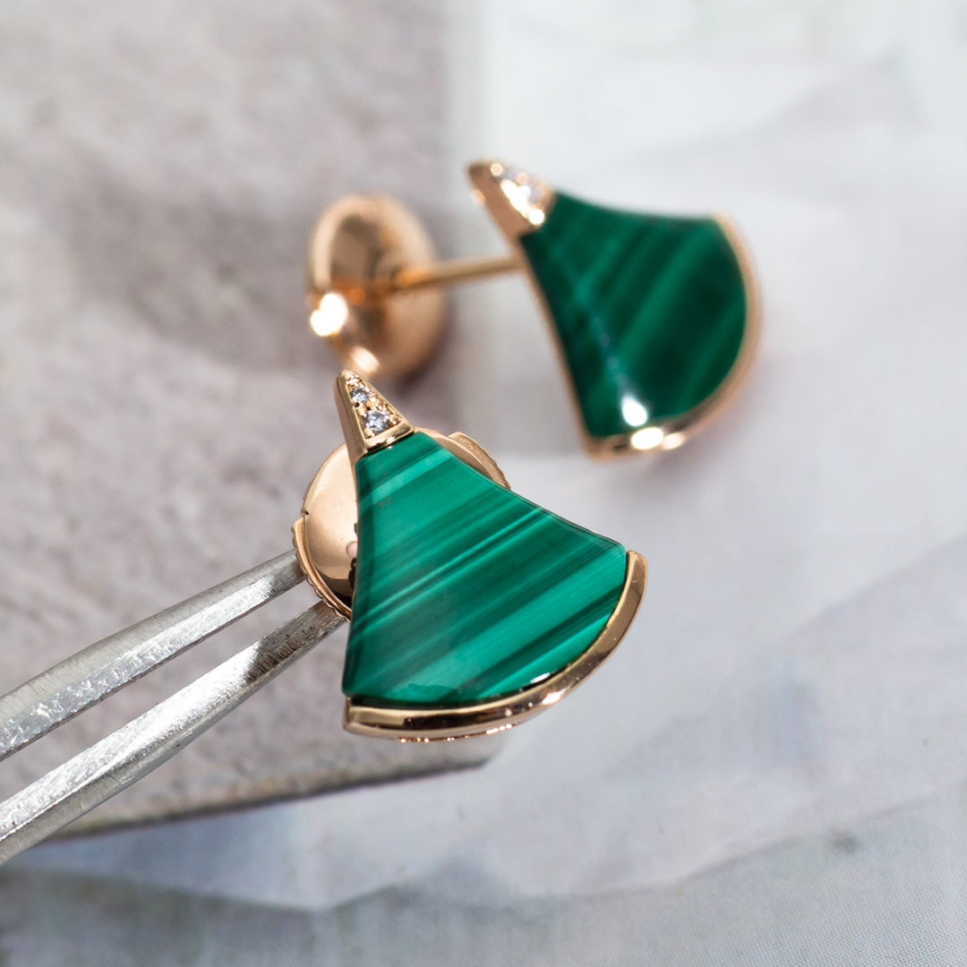 [baslovejewels]DIVAS DREAM EARRINGS PINK GOLD