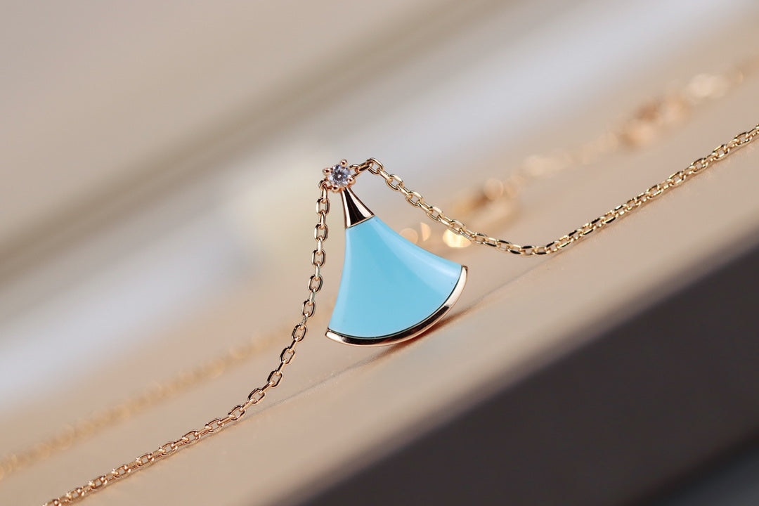 [baslovejewels]DREAM NECKLACE TURQUOISE PINK GOLD