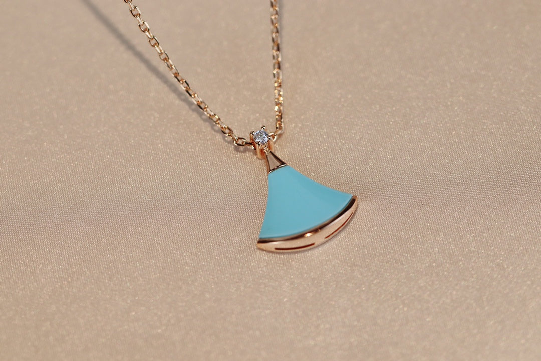 [baslovejewels]DREAM NECKLACE TURQUOISE PINK GOLD