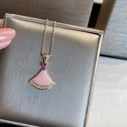 [baslovejewels]DREAM NECKLACE PINK OPAL