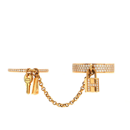 [baslovejewels]HM KELLY CLOCHETTE DOUBLE RING IN  WITH DIAMONDS