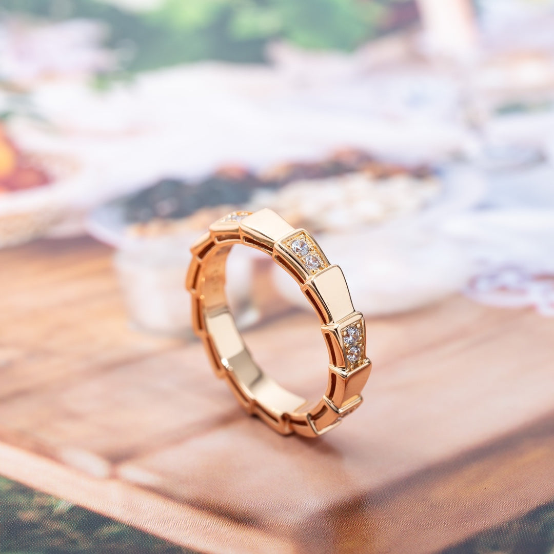 [baslovejewels]SERPENTI RING PINK GOLD  3MM