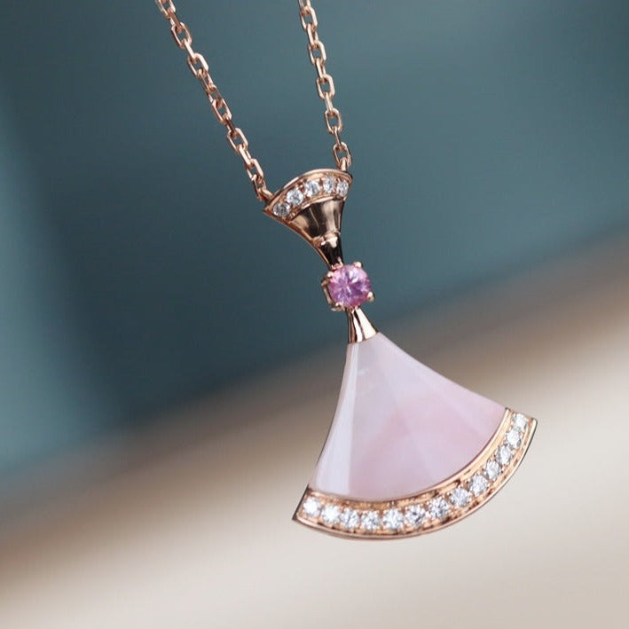 [baslovejewels]DREAM NECKLACE PINK MOP DIAMOND