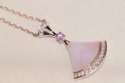 [baslovejewels]DREAM NECKLACE PINK MOP DIAMOND