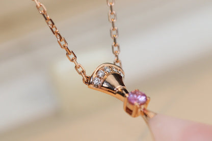 [baslovejewels]DREAM NECKLACE PINK MOP DIAMOND