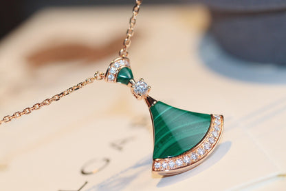 [baslovejewels]DREAM NECKLACE MALACHITE DIAMOND