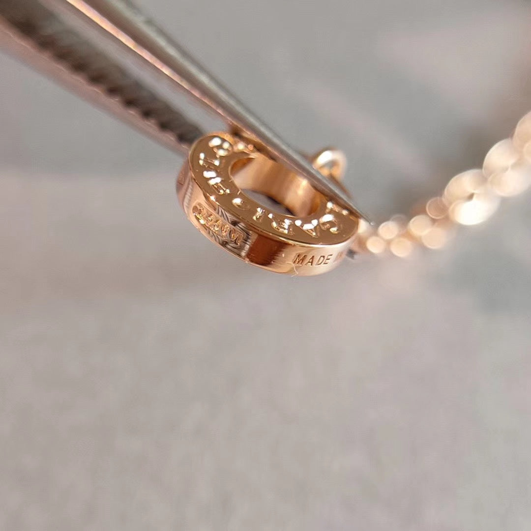 [baslovejewels]ZERO 1 NECKLACE PINK GOLD