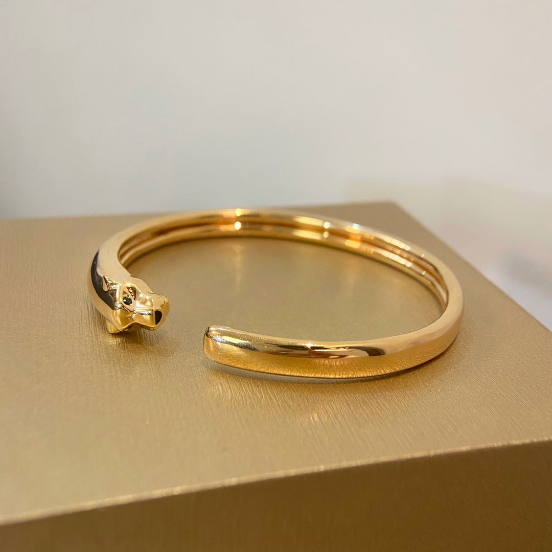 [baslovejewels]PANTHERE GOLD OPEN BRACELET