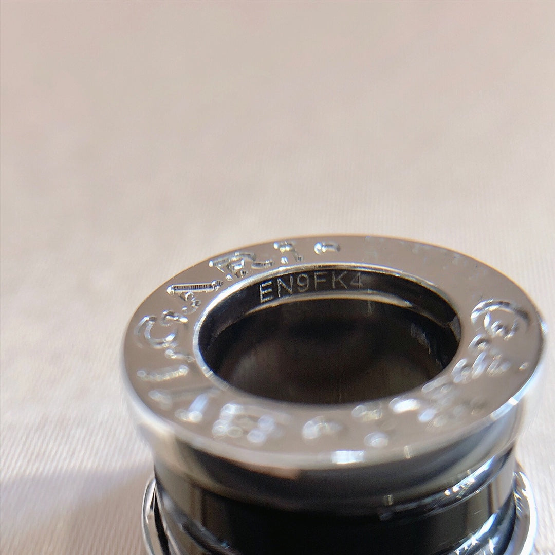 [baslovejewels]ZERO 1 BLACK CERAMIC SILVER NECKLACE