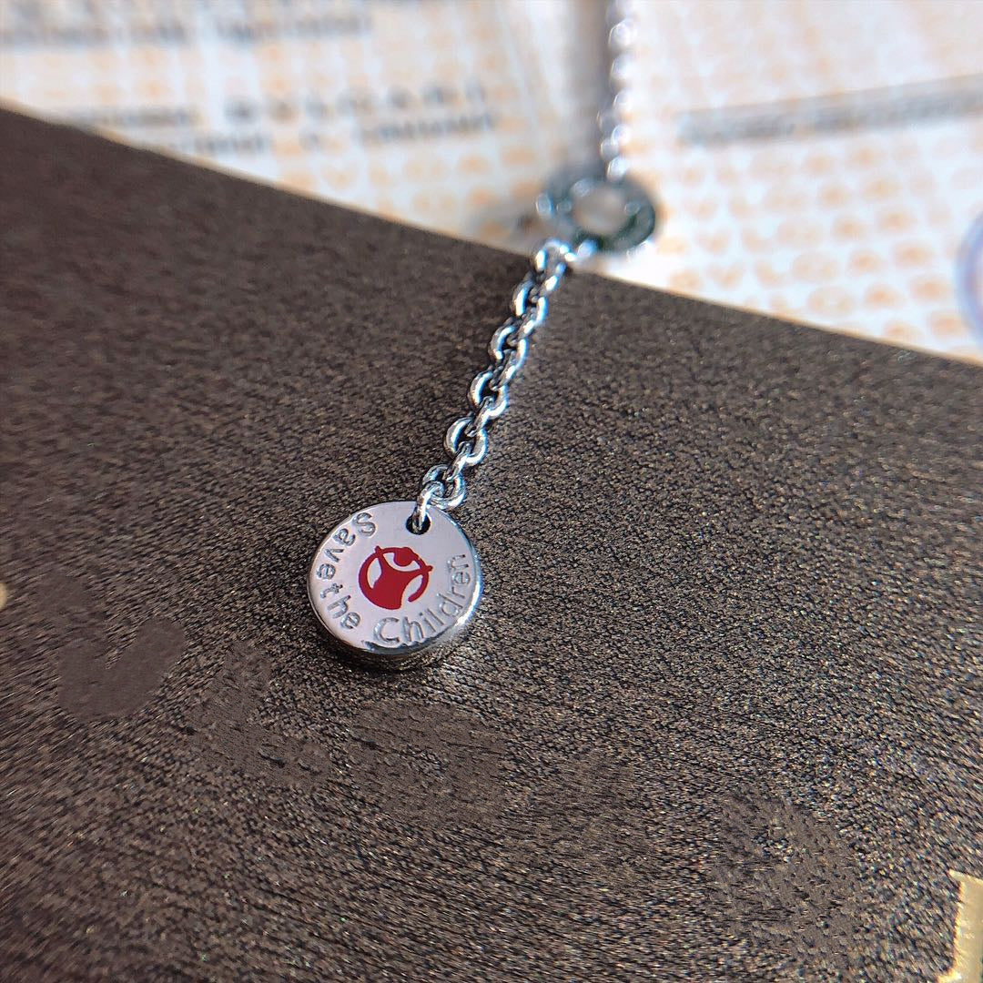 [baslovejewels]ZERO 1 BLACK CERAMIC SILVER NECKLACE