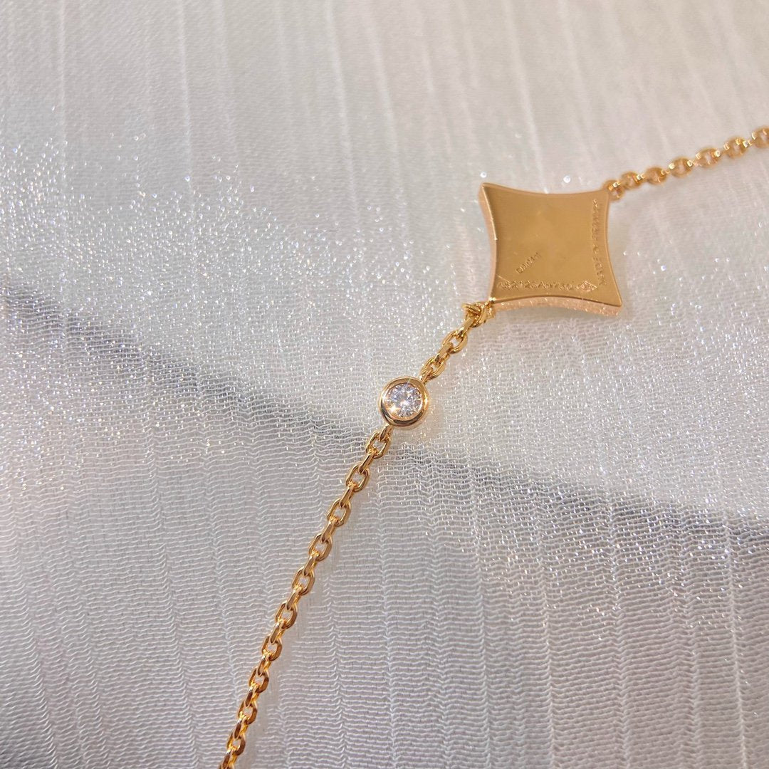 [baslovejewels]COLOR STAR CARNELIAN PINK GOLD DIAMOND BRACELET