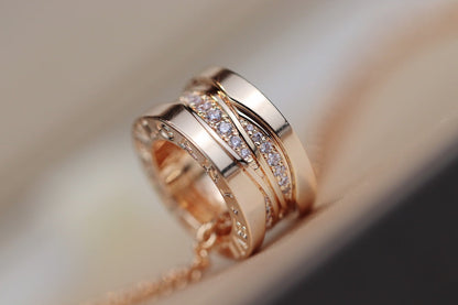 [baslovejewels]ZERO 1 PINK GOLD DIAMOND NECKLACE