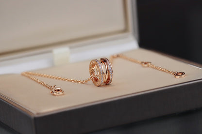 [baslovejewels]ZERO 1 PINK GOLD NECKLACE