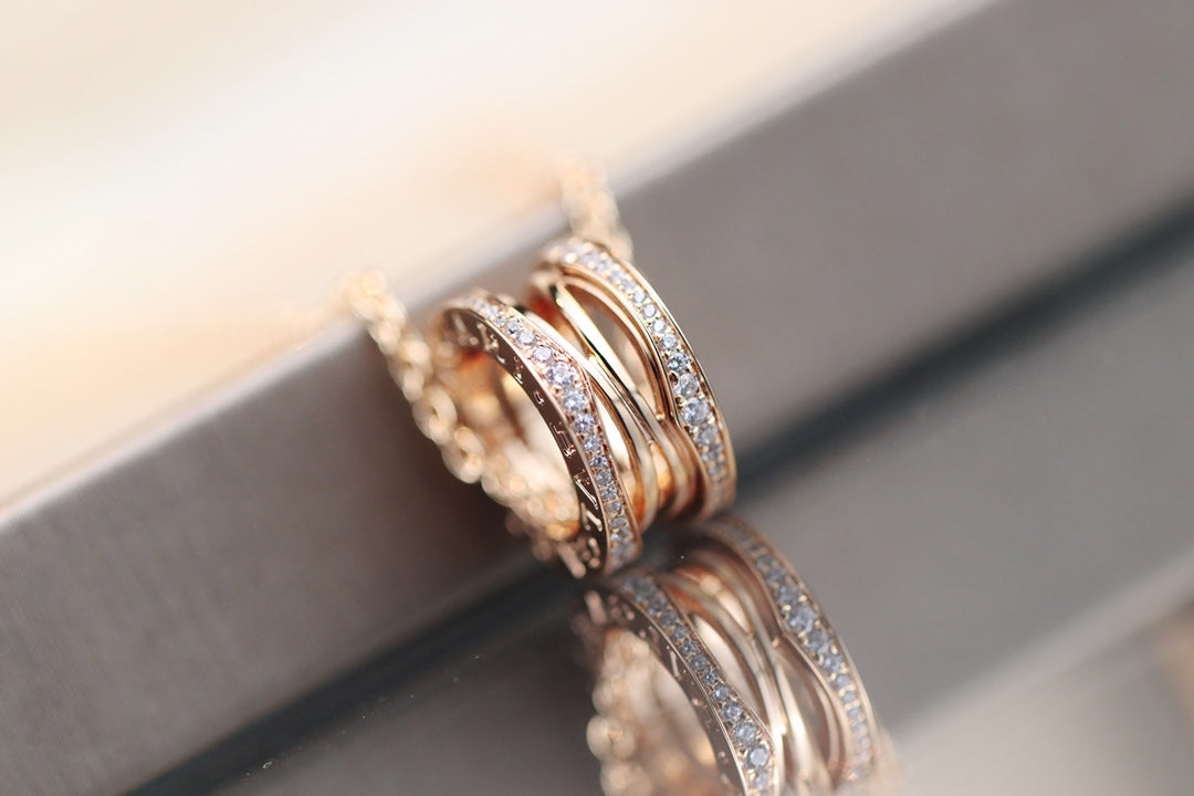 [baslovejewels]ZERO 1 PINK GOLD NECKLACE