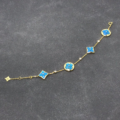 [baslovejewels]STAR AND SUN TURQUOISE 4 MOTIFS 3 DIAMONDS