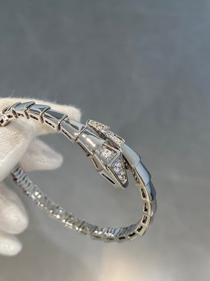 [baslovejewels]SERPENTI BRACELET DIAMONDS SILVER