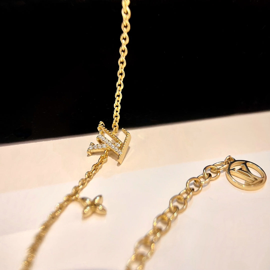 [baslovejewels]LOGO STAR MOTIF GOLD BRACELET