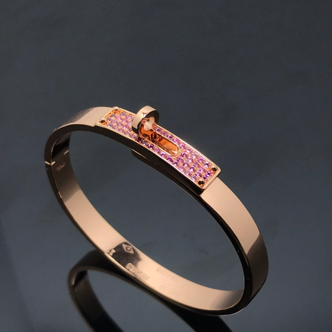 [baslovejewels]KELLY BRACELET PINK DIAMOND