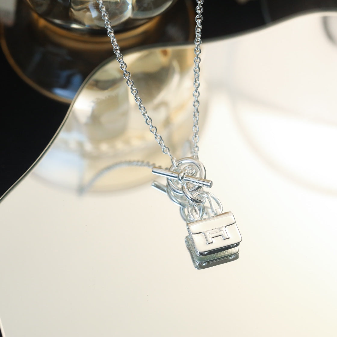 [baslovejewels]POP H PEDANT SILVER NECKLACE