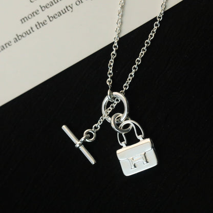 [baslovejewels]POP H PEDANT SILVER NECKLACE