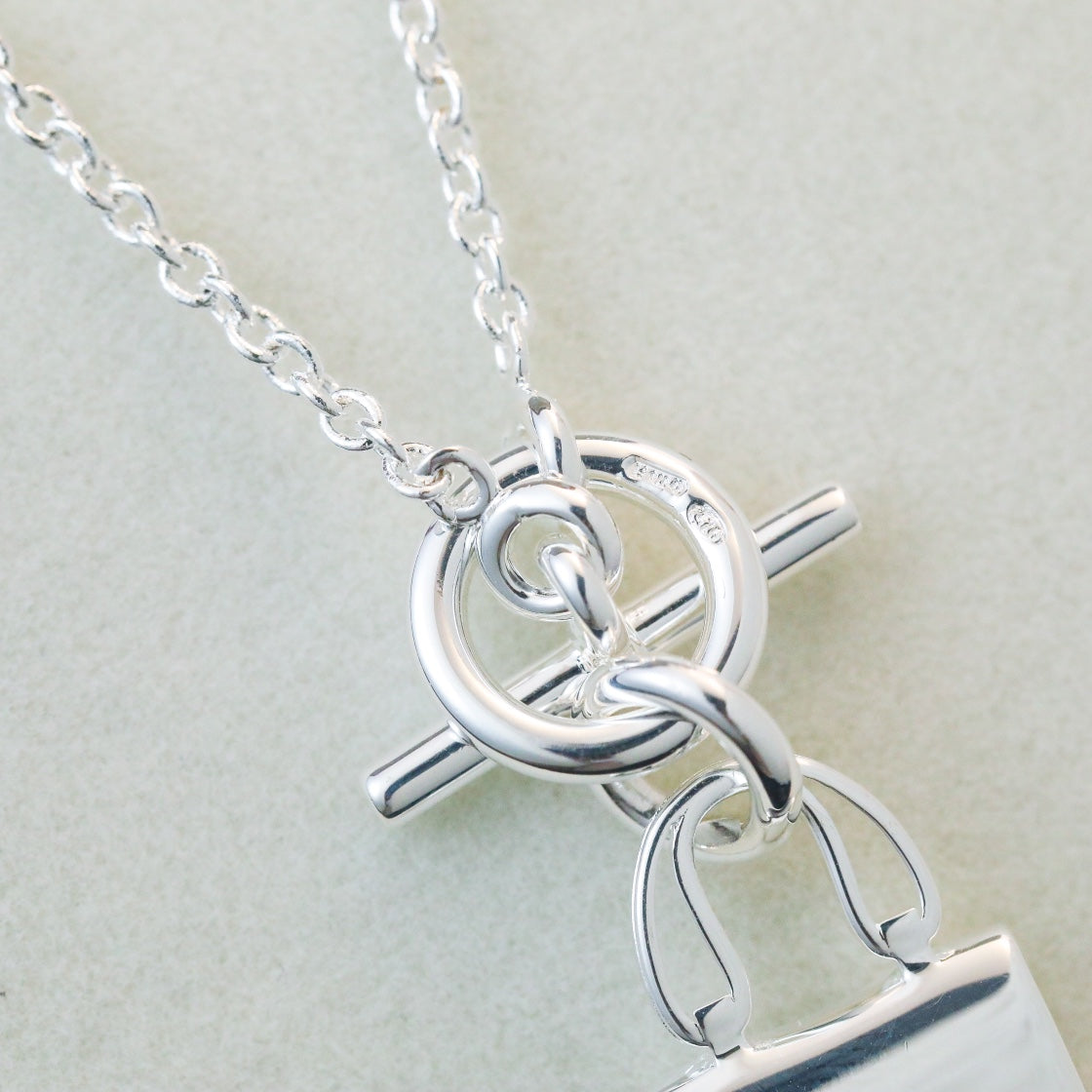 [baslovejewels]POP H PEDANT SILVER NECKLACE