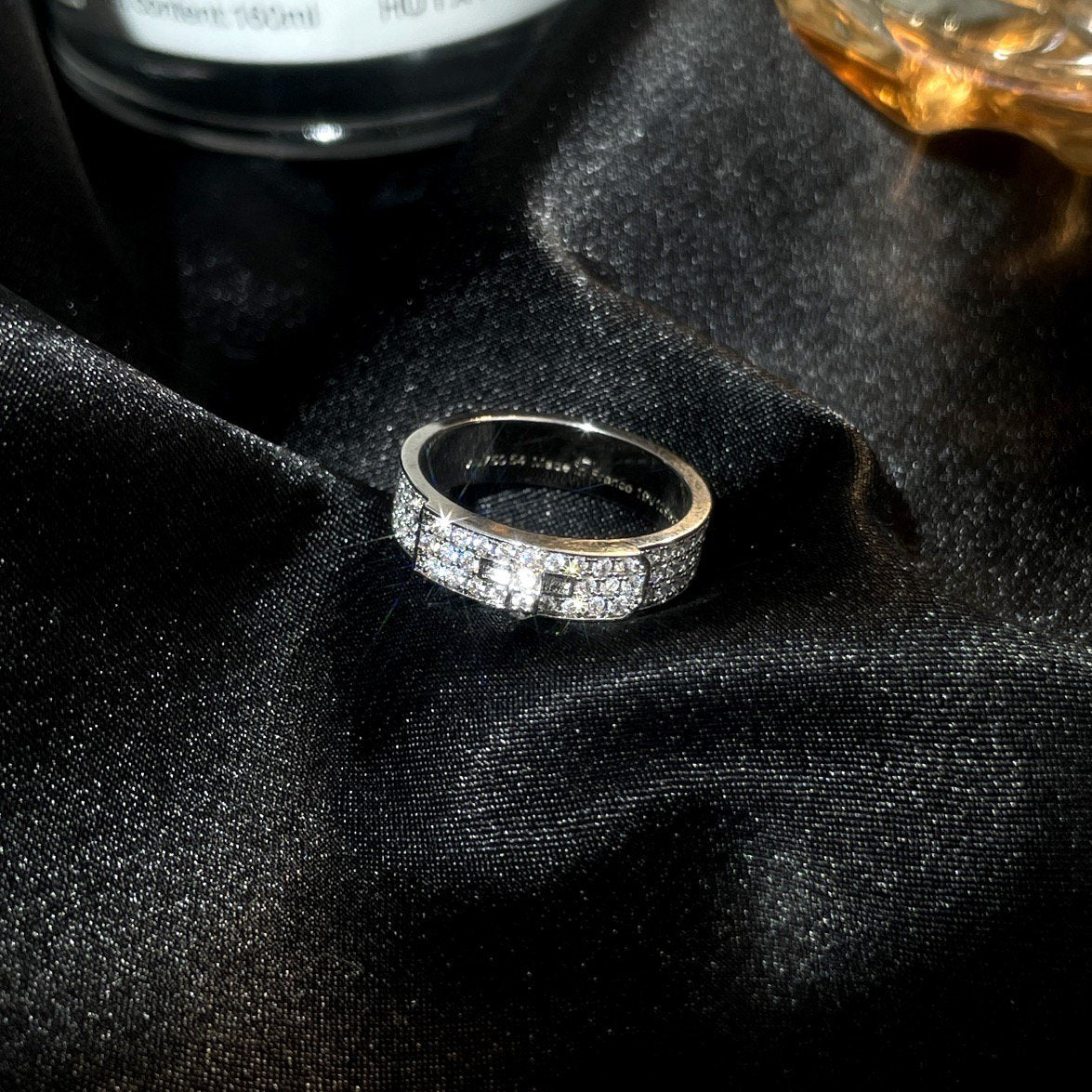 [baslovejewels]KELLY SILVER DIAMOND RING