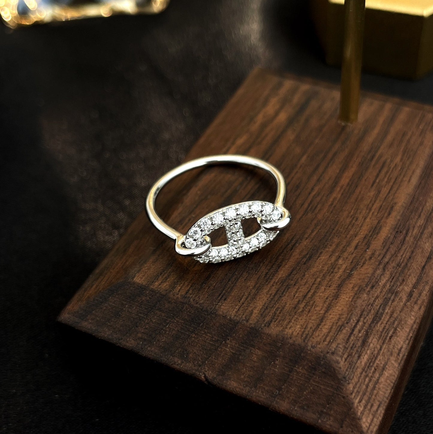 [baslovejewels]RONDE SMALL SILVER DIAMOND RING
