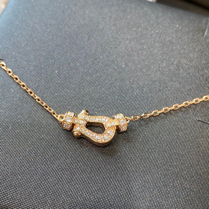 [baslovejewels]FORCE 10 DIAMOND PINK GOLD NECKLACE MINI MODEL