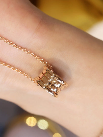 [baslovejewels]ZERO 1 PINK GOLD NECKLACE