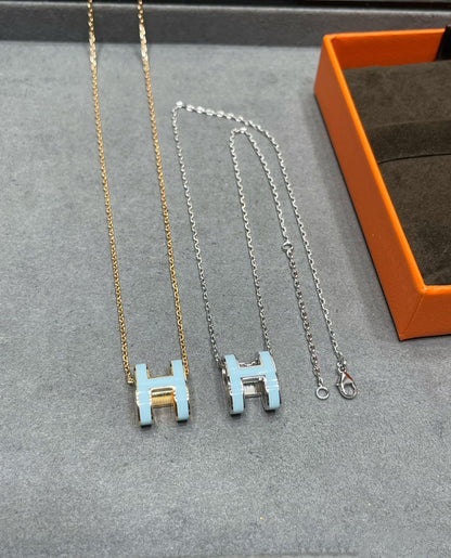 [baslovejewels]POP H SKY BLUE NECKLACE