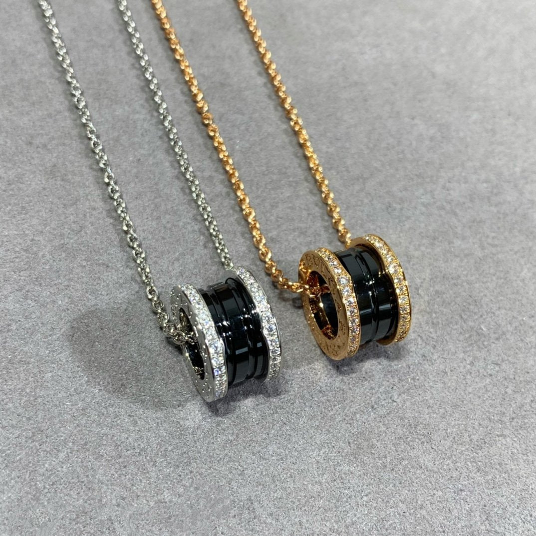 [baslovejewels]ZERO 1 DIAMOND CERAMIC NECKLACE
