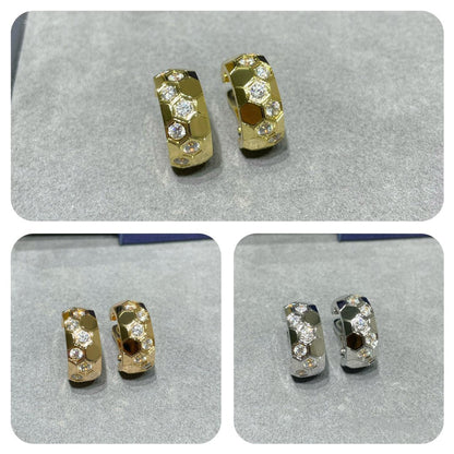 [baslovejewels]BEE LOVE DIAMOND HOOP EARRINGS