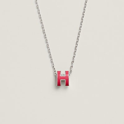 [baslovejewels]H NECKLACE PINK
