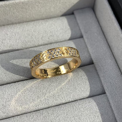 [baslovejewels]LOVE RING 3.6MM DIAMOND PAVED