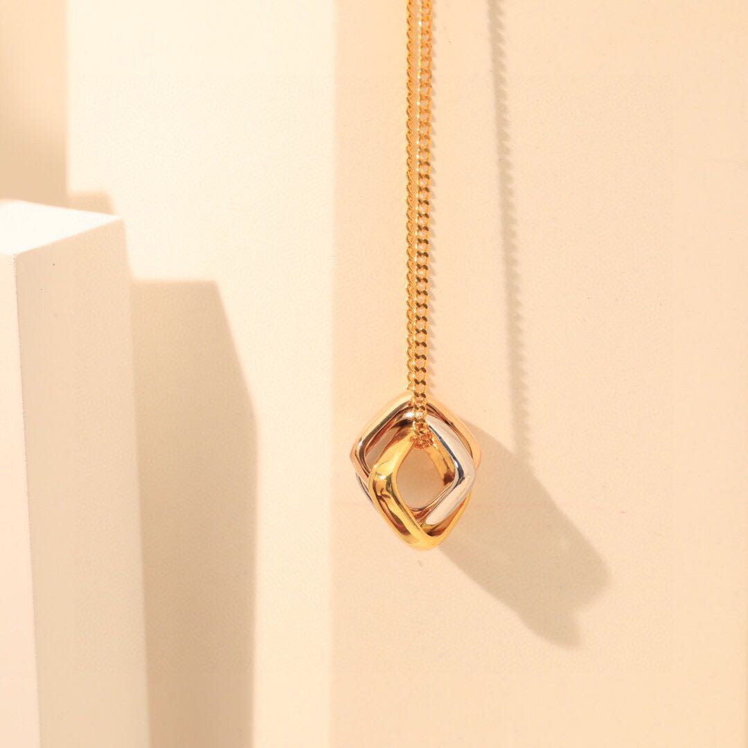 [baslovejewels]TRINITY NECKLACE GOLD SMALL MODEL