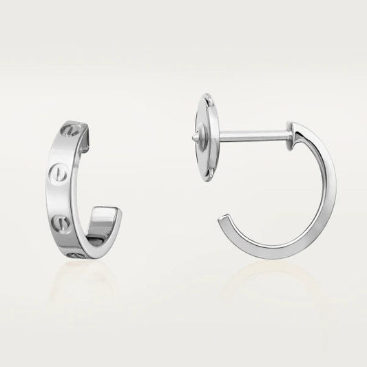 [baslovejewels]LOVE EARRINGS 2.65MM SILVER